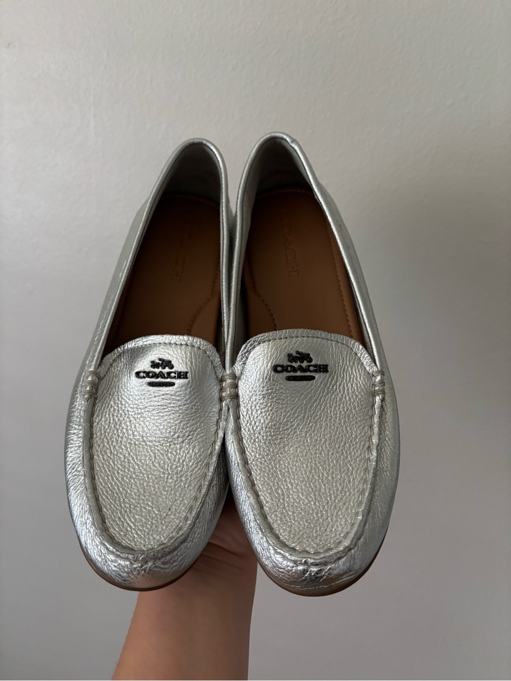 Coach Metallic Loafers - Picture 3 of 10